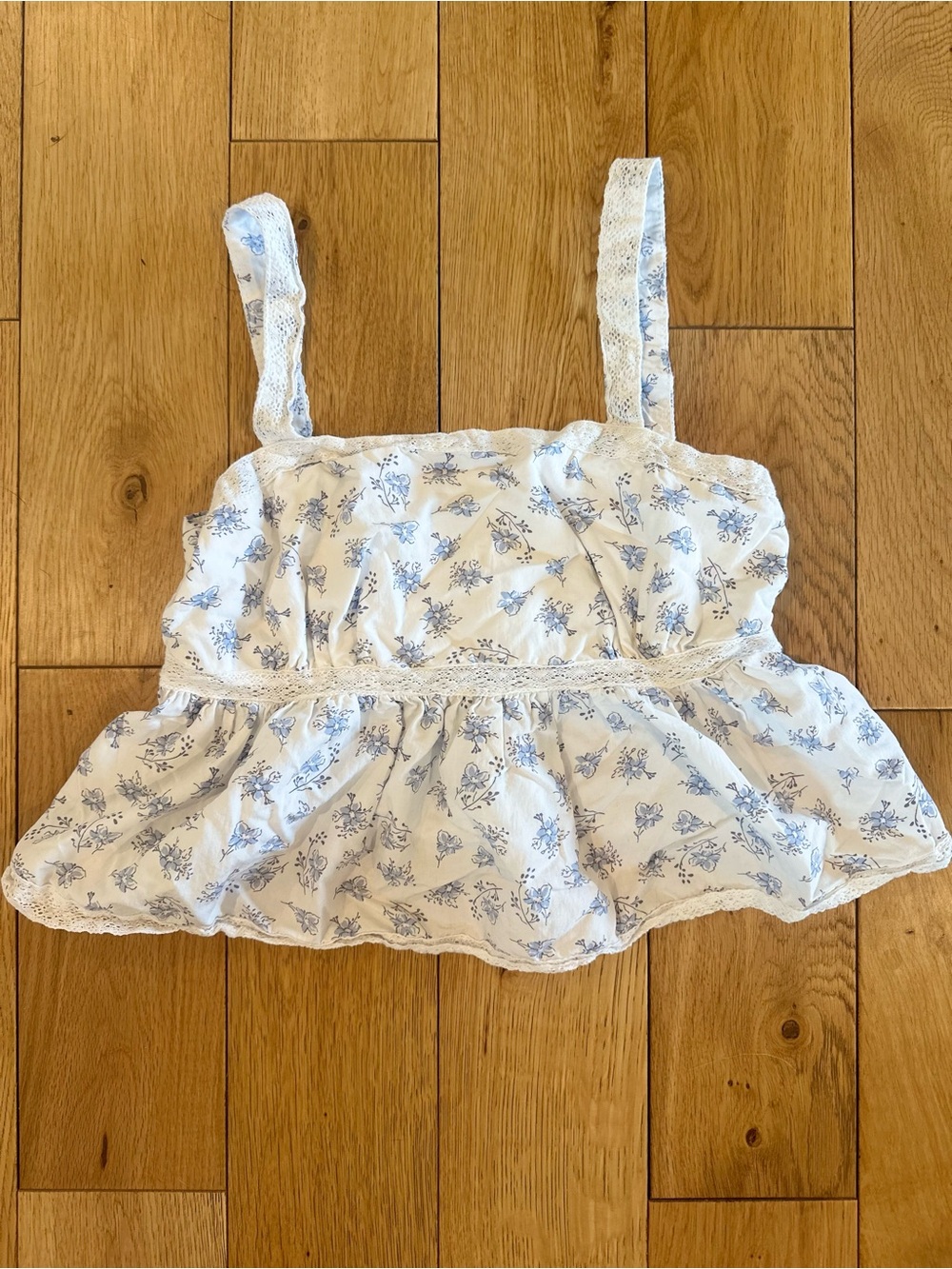 Babydoll floral crop top